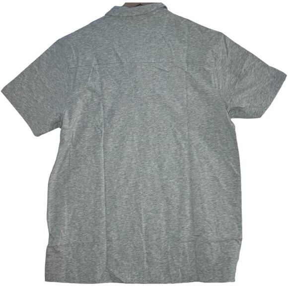 Swet Tailor Size XXL SWET Polo Shirt In Heather Gray Side Slits 3 Button NEW - Picture 3 of 10